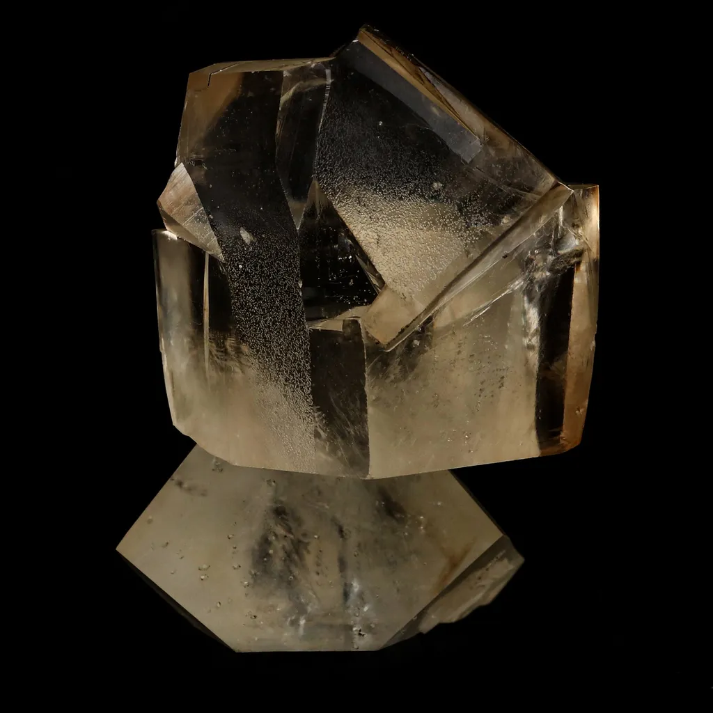 Rare Top-Grade Yellow Transparent Calcite Crystal – Jalgaon, Maharashtra, India | Collector Mineral Specimen - image 4