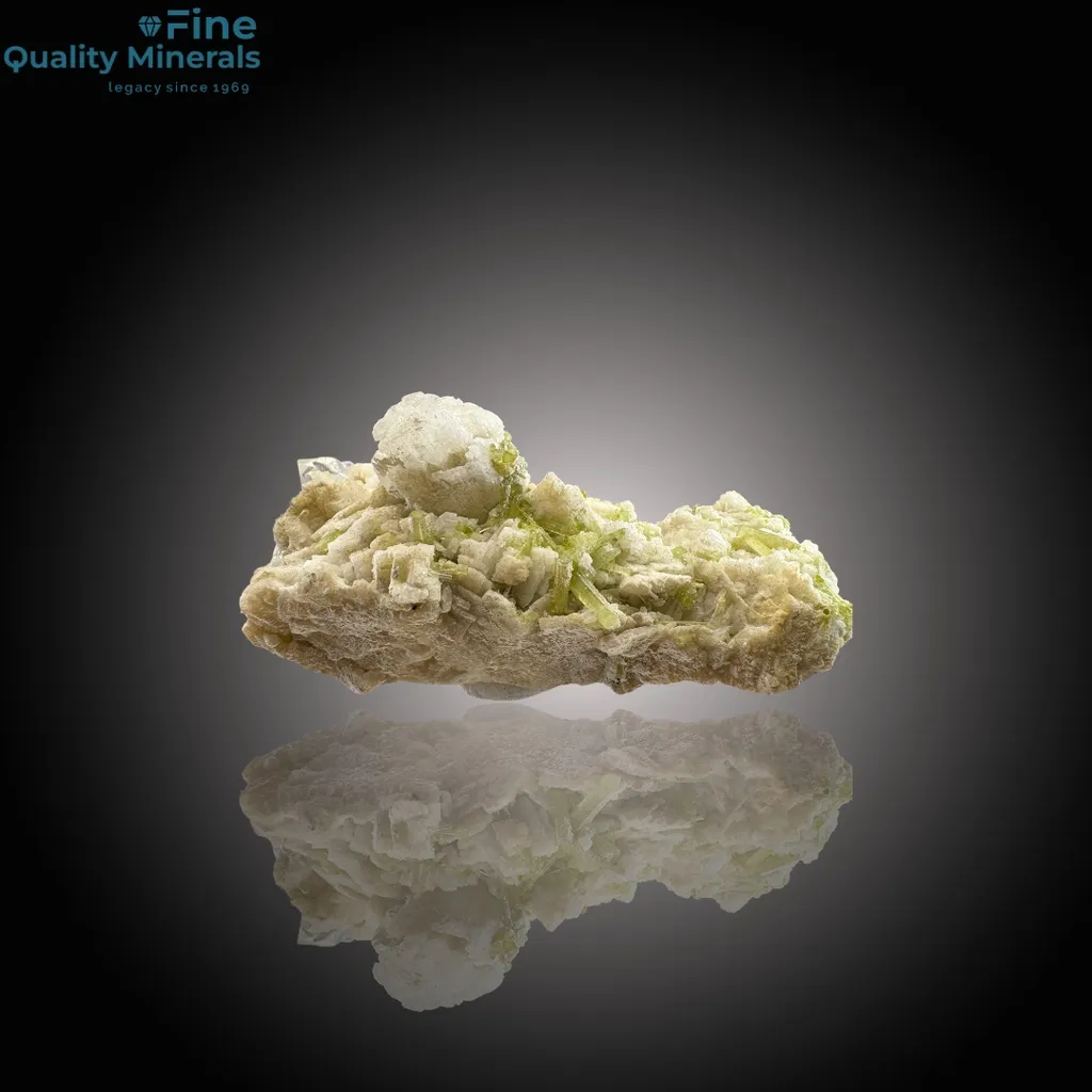 Rare Tourmaline and Quartz Fusion on Feldspar Matrix image