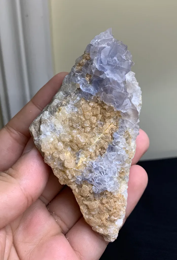 Rare Unique Shape Blue Fluorite Specimen from Pakistan image