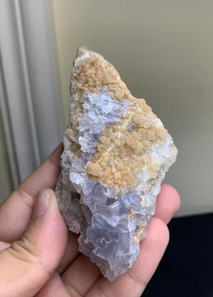Rare Unique Shape Blue Fluorite Specimen from Pakistan - image 2