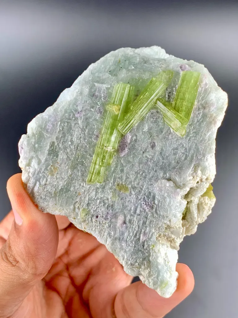Rare Unique Shape Tourmaline Crystals on Matrix from Afghanistan - image 5
