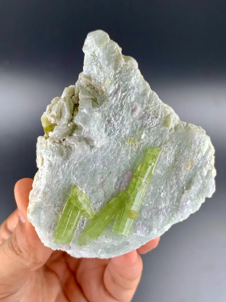 Rare Unique Shape Tourmaline Crystals on Matrix from Afghanistan - image 3
