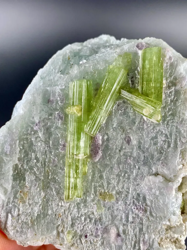 Rare Unique Shape Tourmaline Crystals on Matrix from Afghanistan - image 4