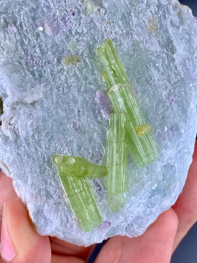 Rare Unique Shape Tourmaline Crystals on Matrix from Afghanistan - image 2
