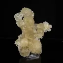 Rare Yellow Stellerite Floater Crystal Specimen – Unique 180-Degree Spherical Rosette Cluster - image 2