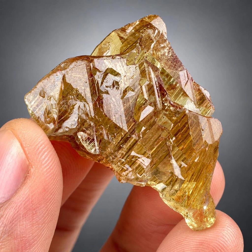 Rare Yellow Tanzanite Crystal with Unique Patterns from Tanzania - image 3