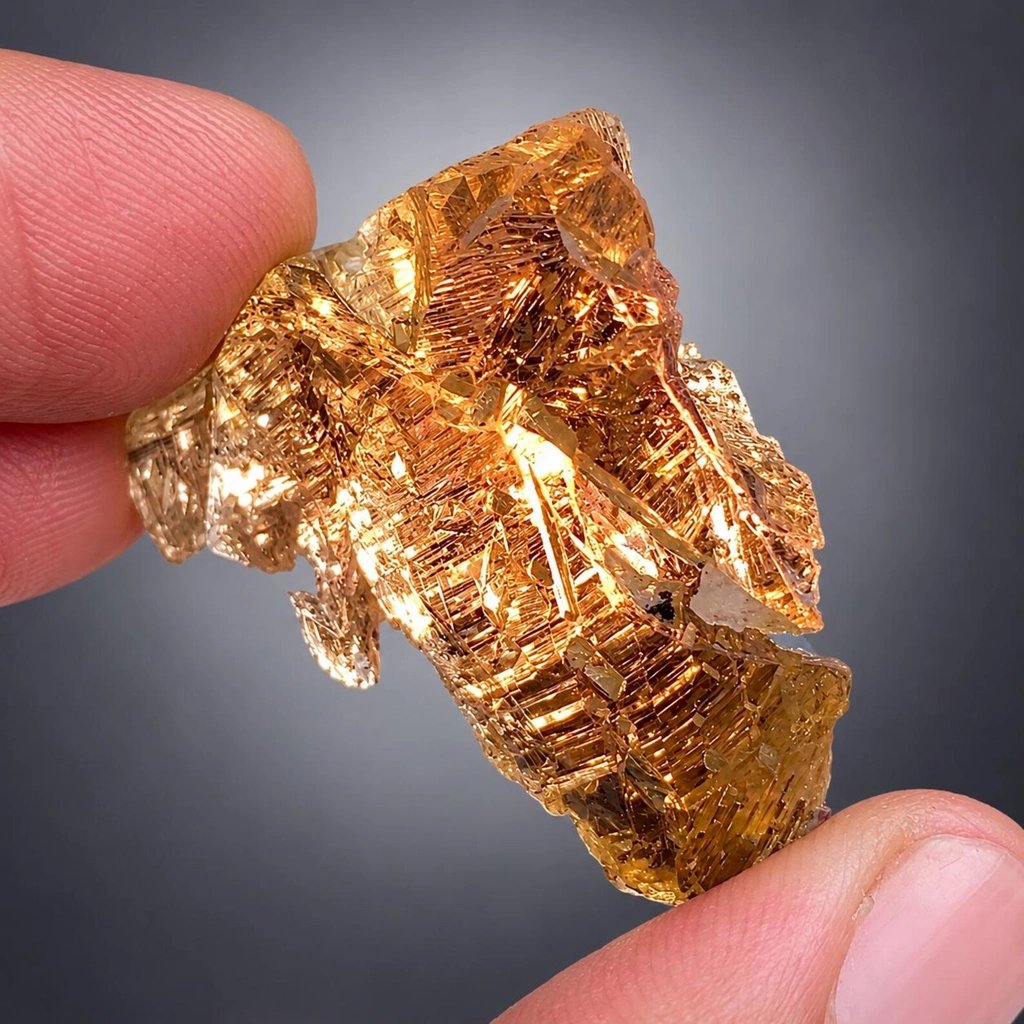 Rare Yellow Tanzanite Crystal with Unique Patterns from Tanzania image