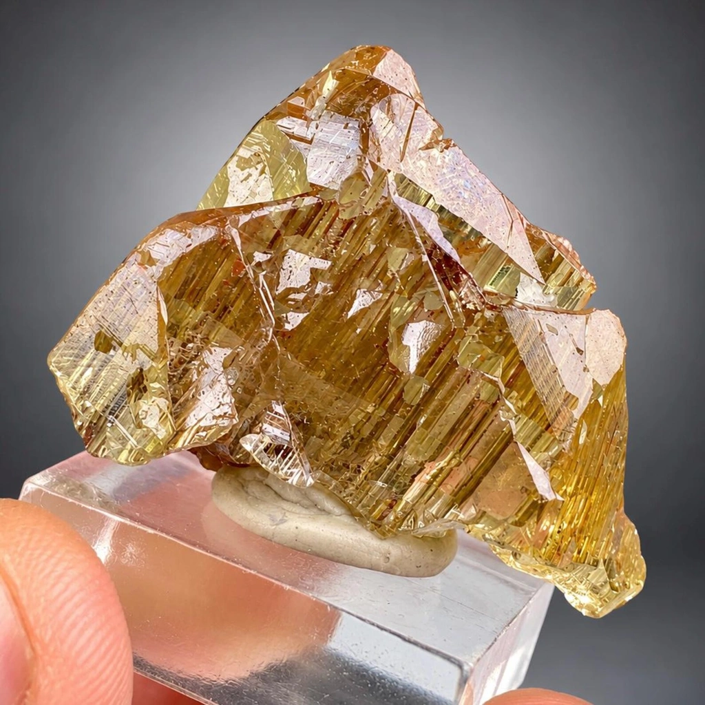 Rare Yellow Tanzanite Crystal with Unique Patterns from Tanzania - image 6