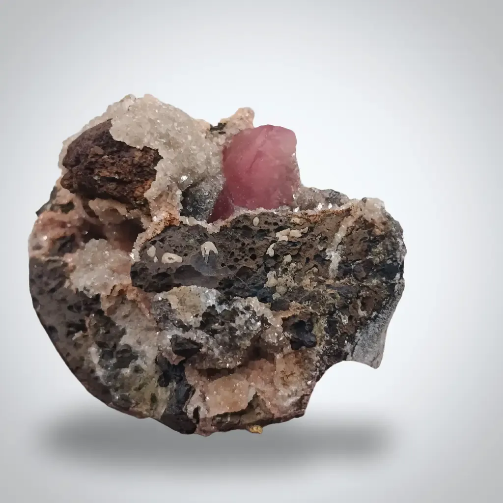 Raspberry red calcite chalcedony - image 6