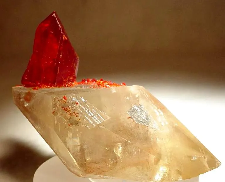 Realgar, Calcite image