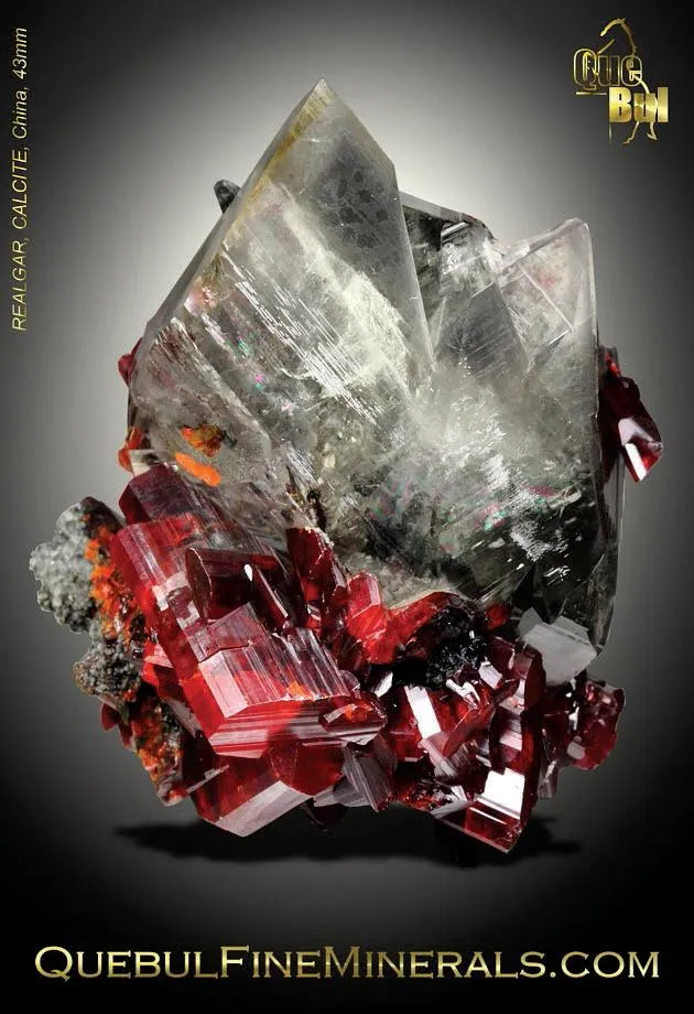 Realgar, Calcite - image 1