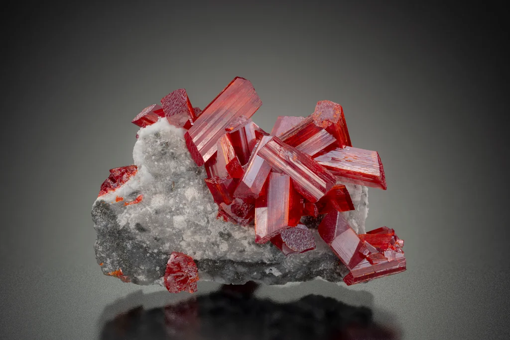 Realgar from Baia Sprie, Maramureș County, Romania - image 2