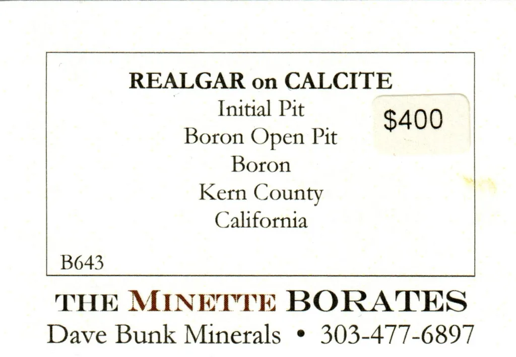 Realgar on Calcite - image 4