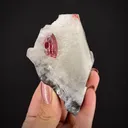 Realgar on Calcite - image 1