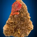 Realgar on Calcite - image 1