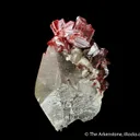 Realgar on Calcite with Picropharmacolite - image 7