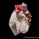 Realgar on Calcite with Picropharmacolite - image 4