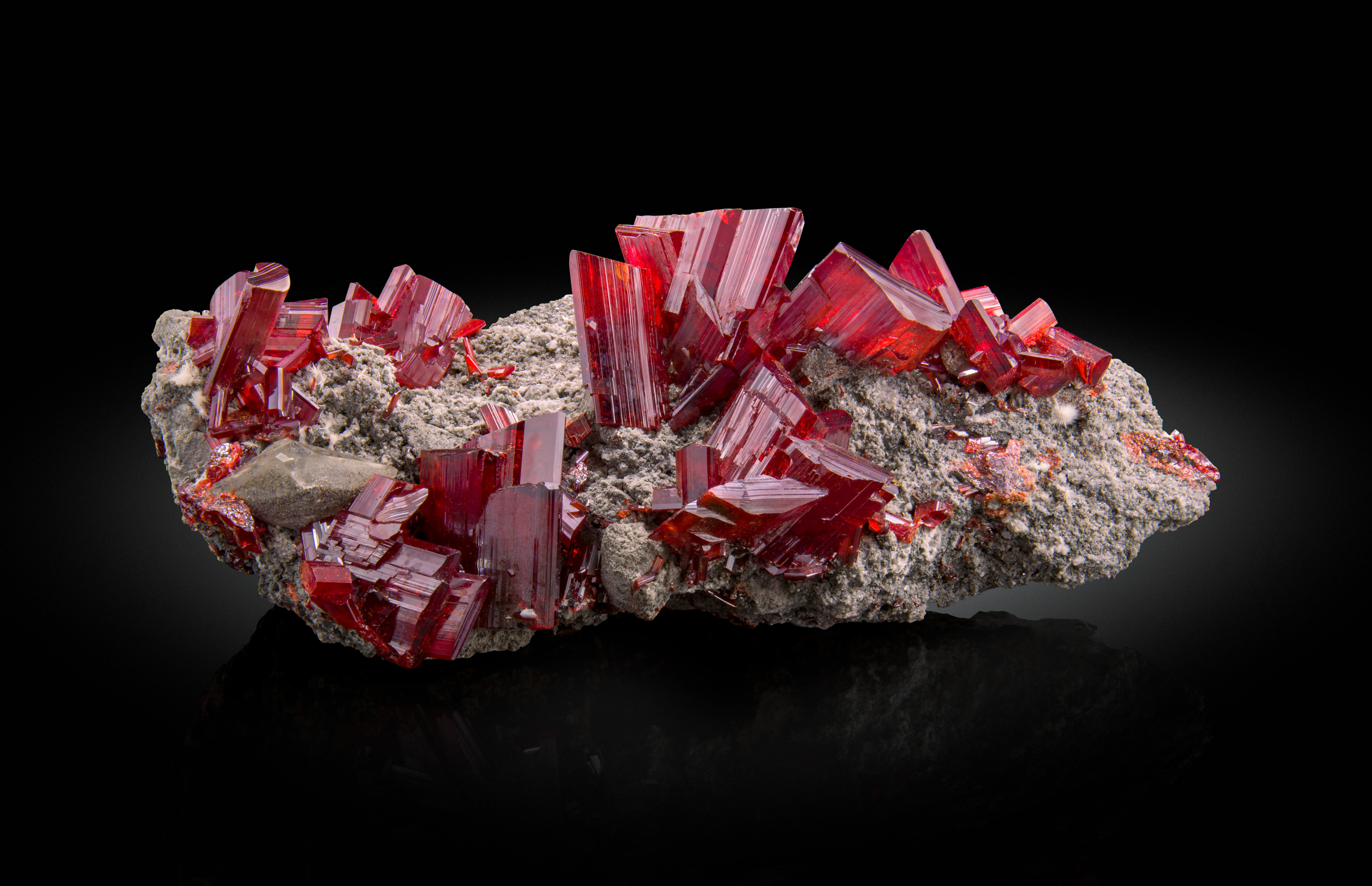 Realgar with Picropharmacolite & Calcite - image 1