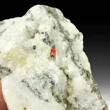 Realgar with Sartorite, Pyrite, Dolomite