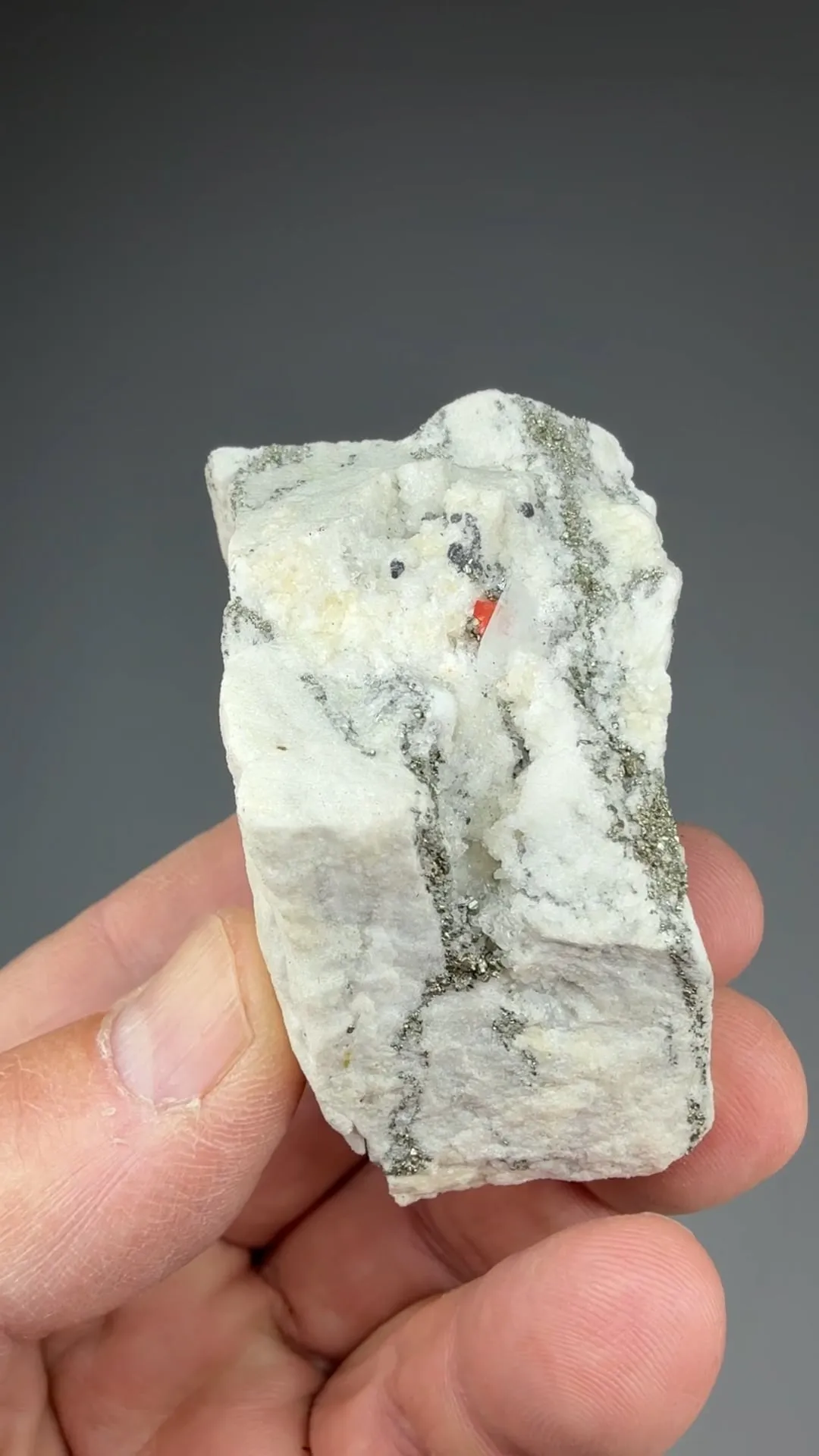 Realgar with Sartorite, Pyrite, Dolomite - image 2