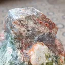 Red and green Apophyllite from India - image 9