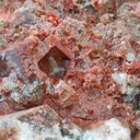 Red and green Apophyllite from India - image 3