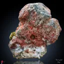 Red and green Apophyllite from India - image 1