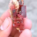 Red Apophyllite Aart  with Stilbite - image 4