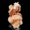 Red Apophyllite Cube With Stilbite Natural Mineral Specimen - image 2