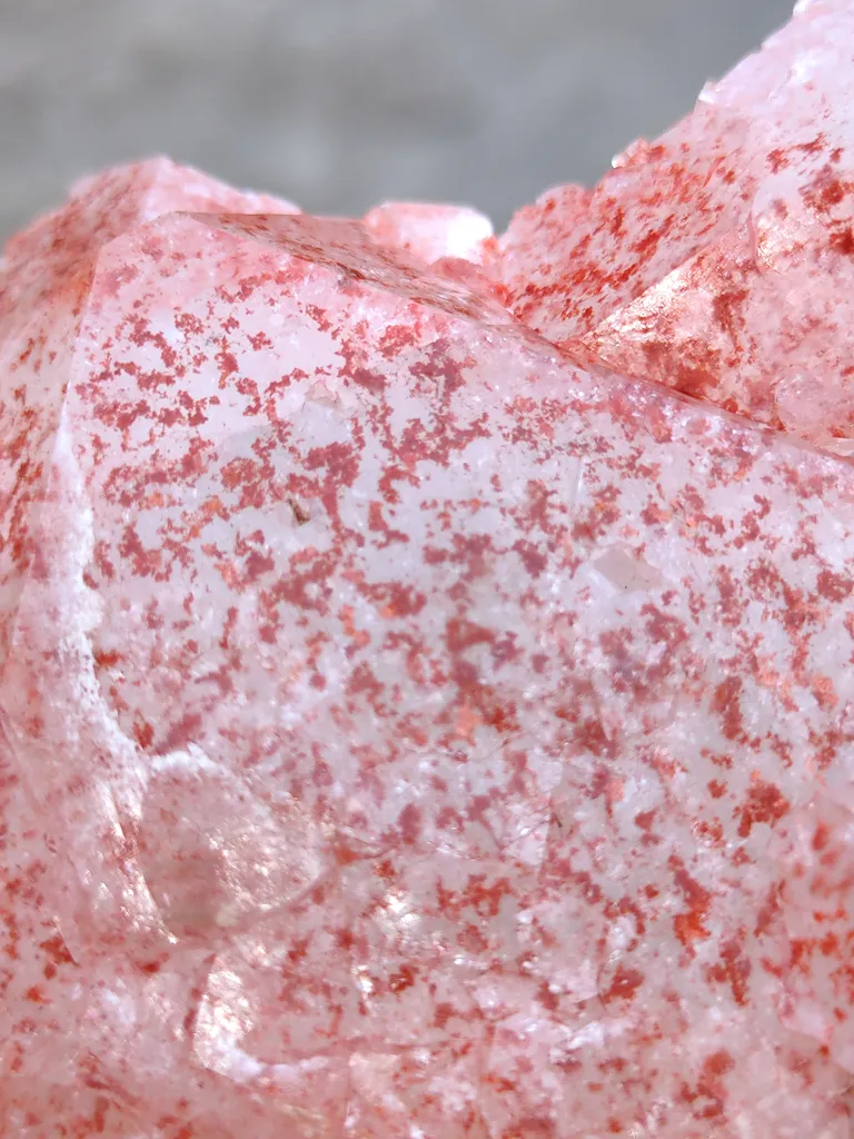 Red Apophyllite with Okenite Natural mineral Specimen - image 6