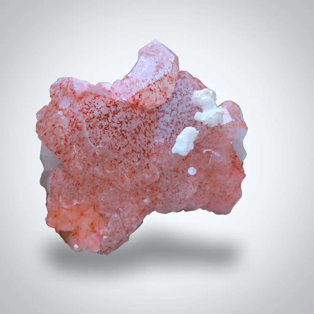 Red Apophyllite with Okenite Natural mineral Specimen - image 10
