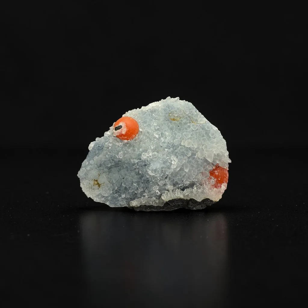 Red Fluorite Eye with Basalt image