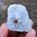 Red Fluorite on Quartz. - image 3