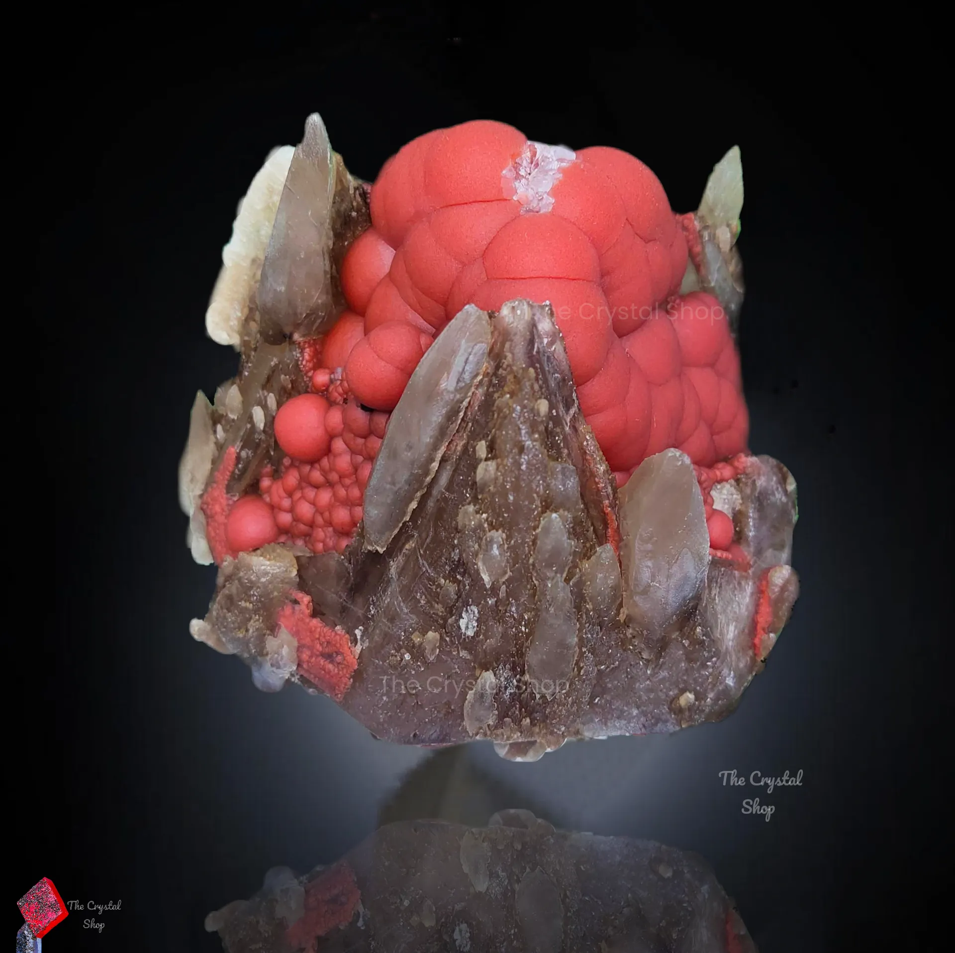 Red Fluorite With Calcite and Quartz. - image 1