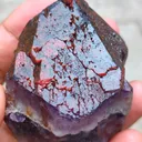 Red Hematite Amethyst Crystal - image 4
