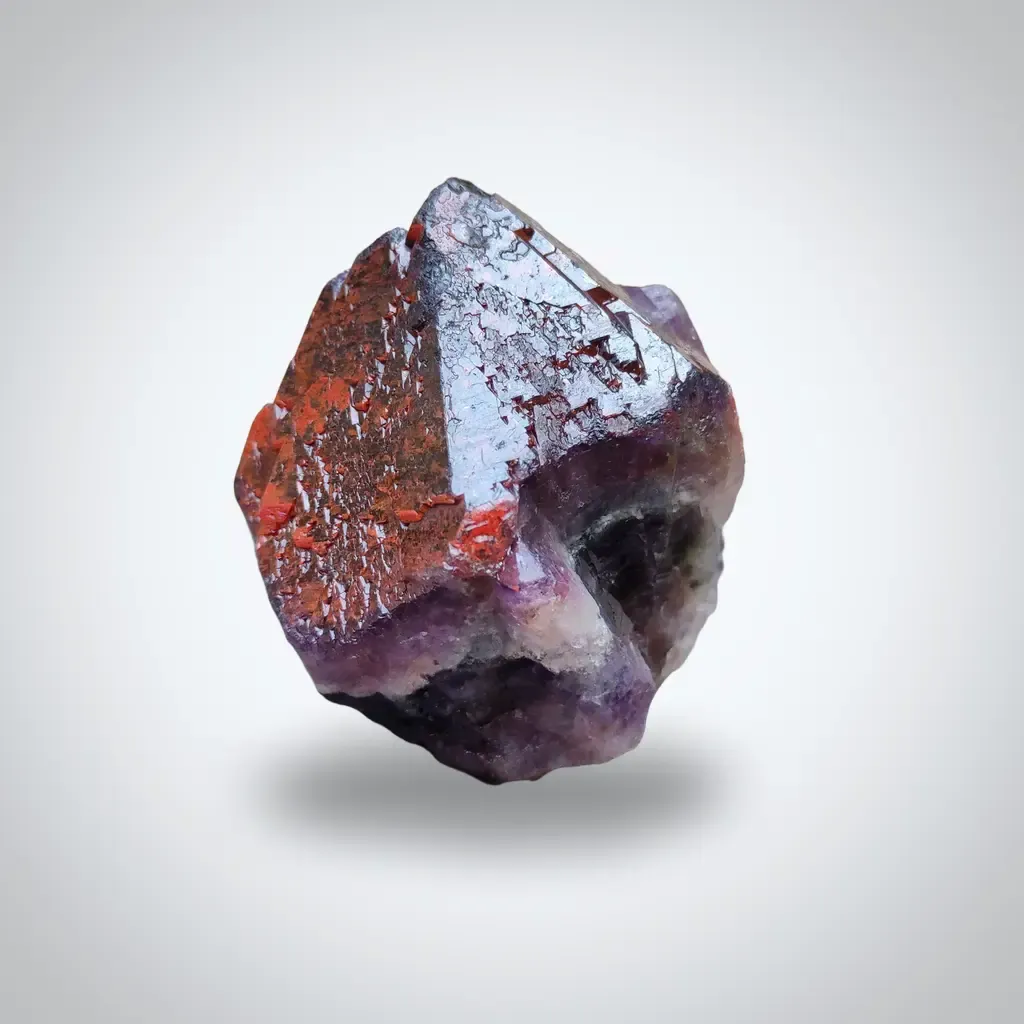 Red Hematite Amethyst Crystal image
