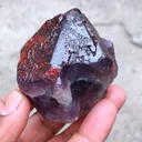 Red Hematite Amethyst Crystal - image 3