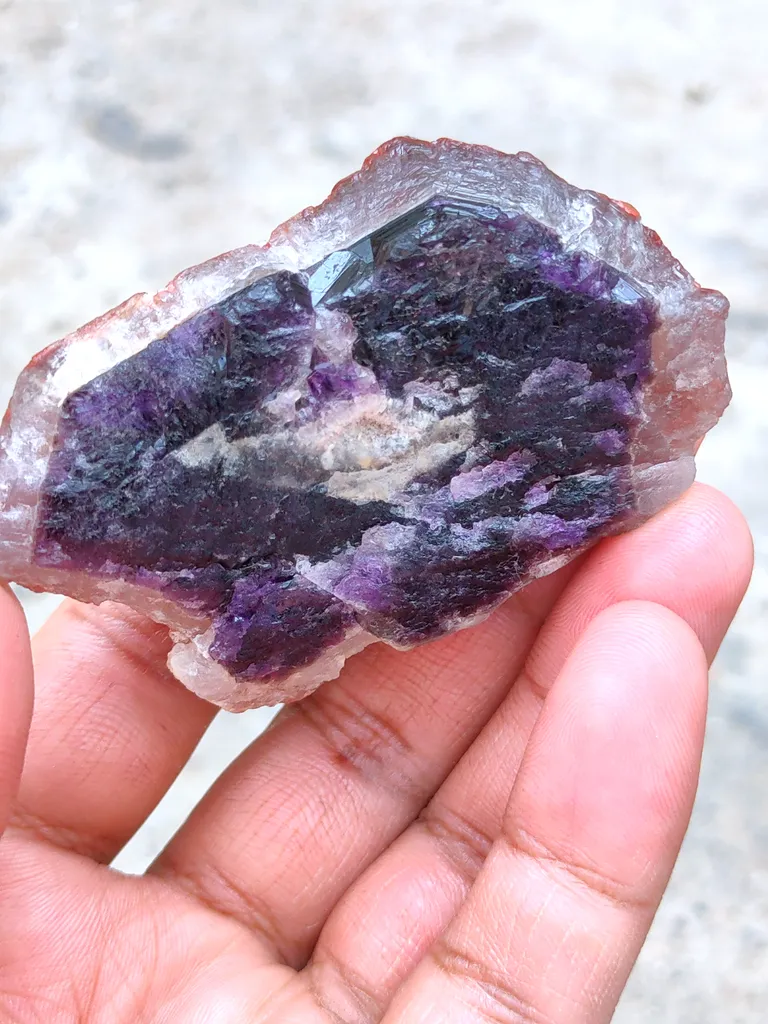 Red Hematite Amethyst Crystal - image 4