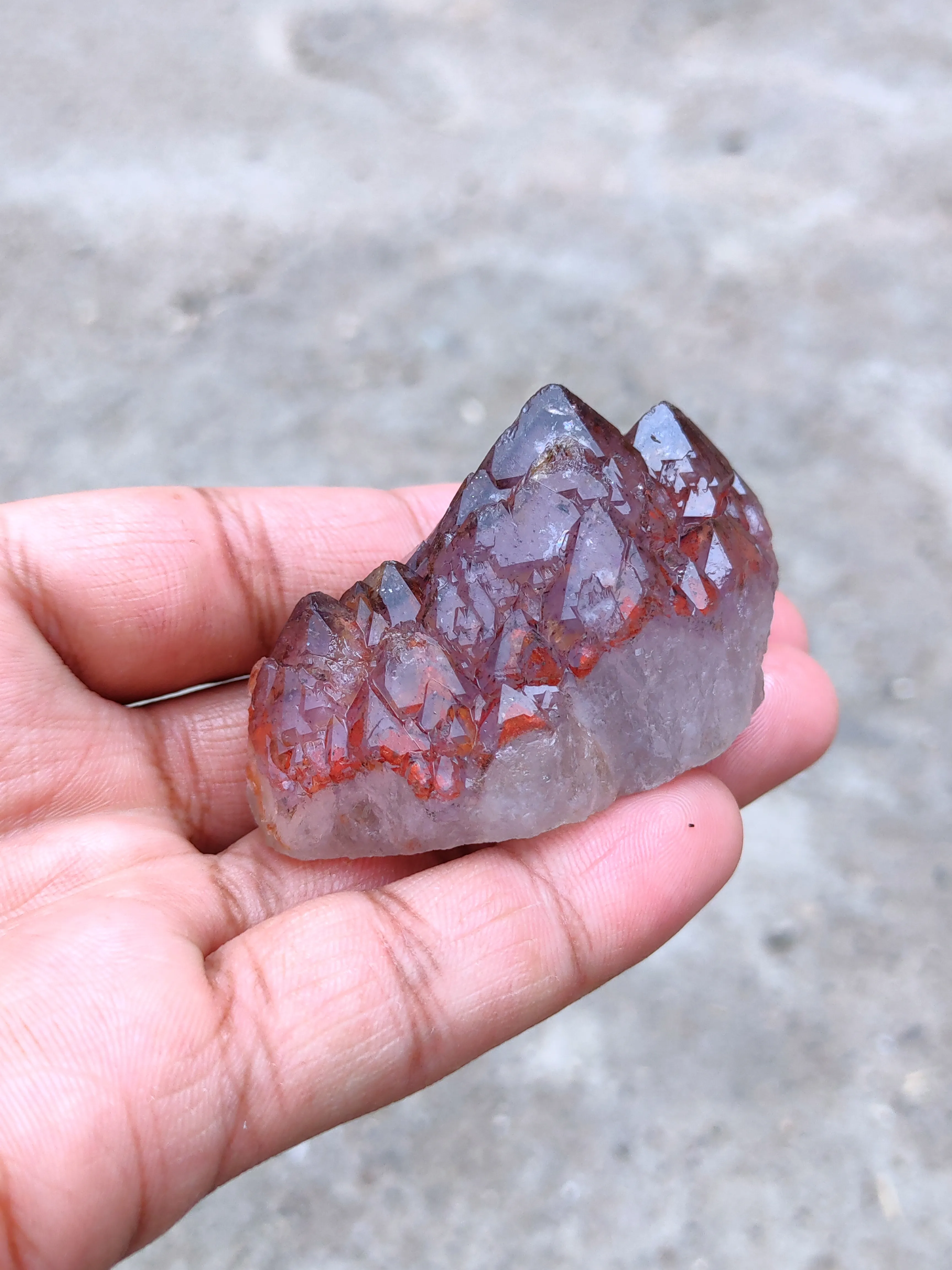 Red Hematite phantom quartz - image 5