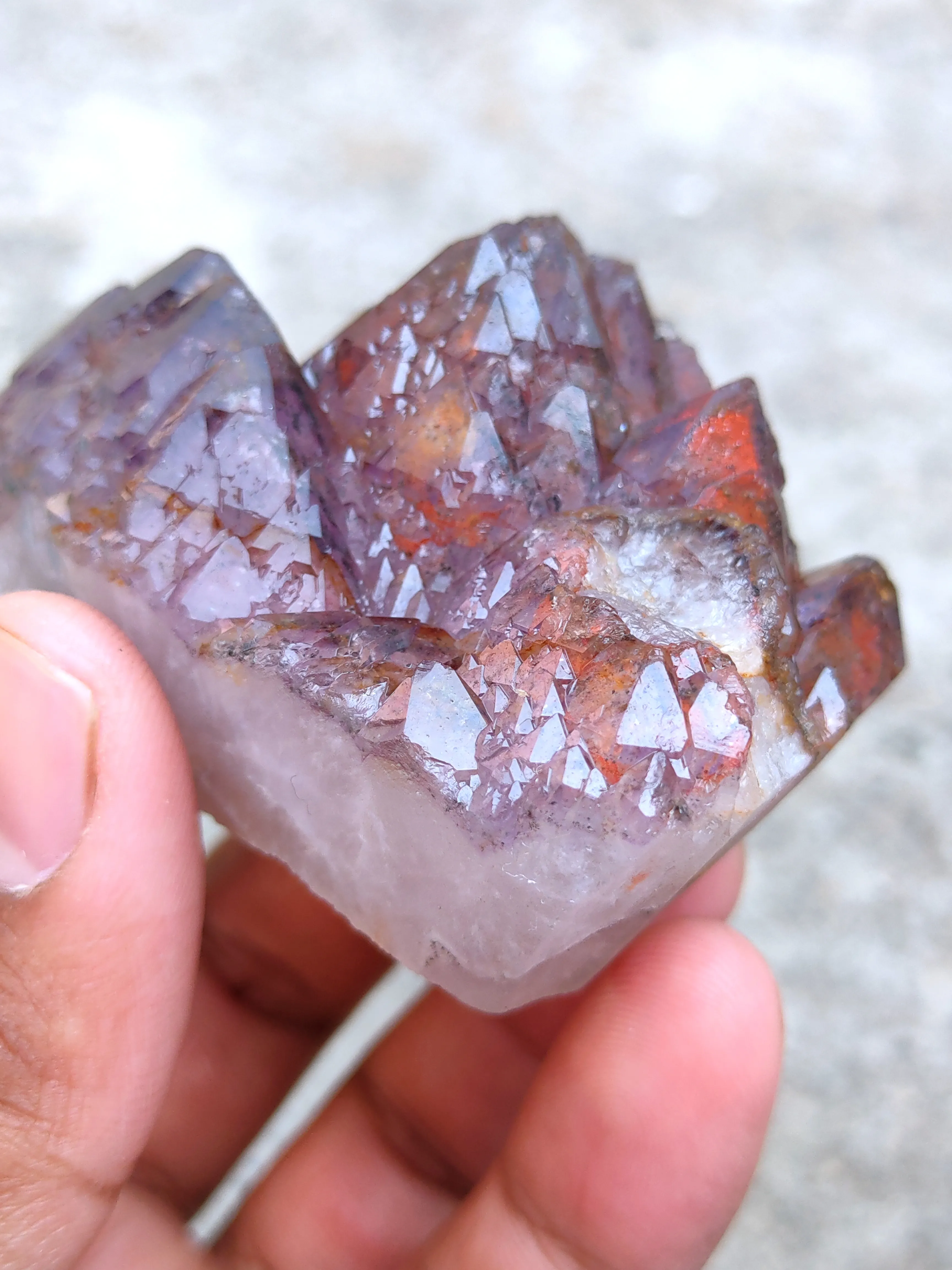 Red Hematite phantom quartz - image 4