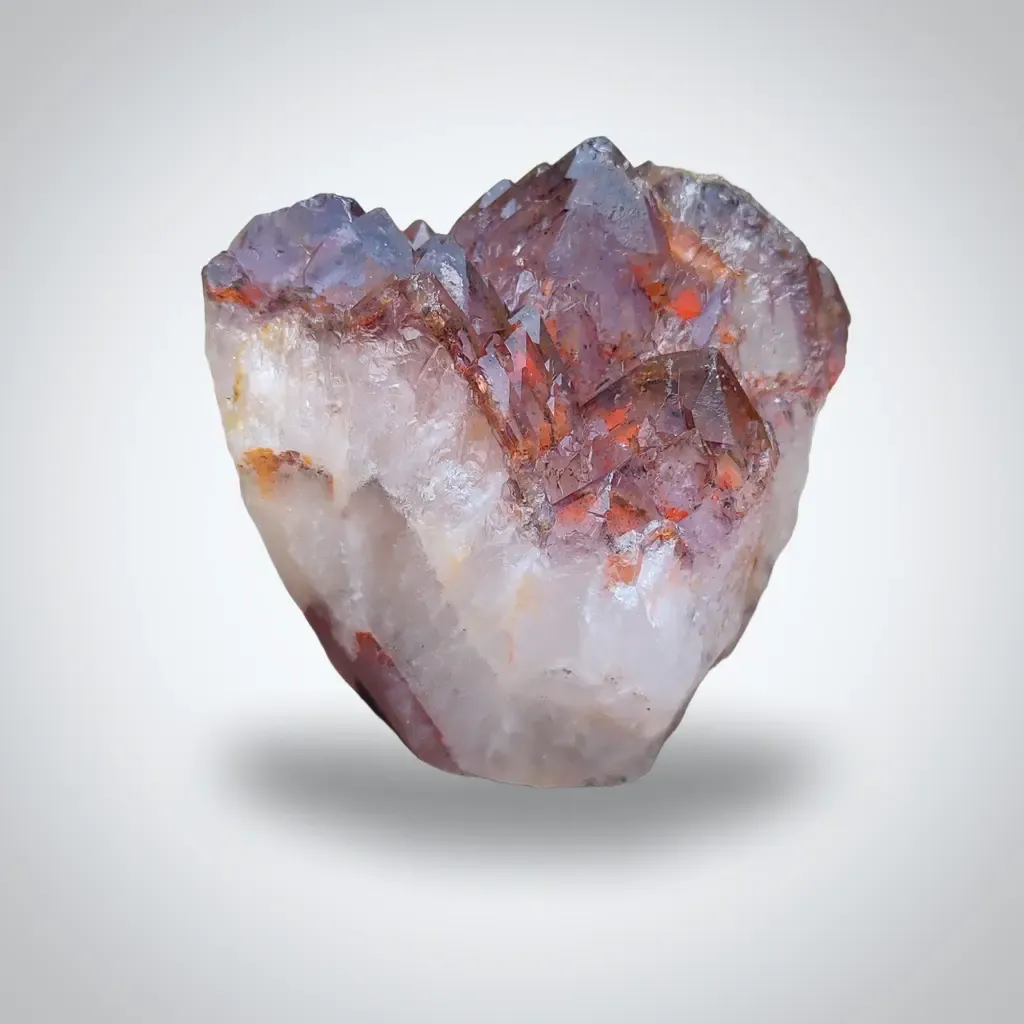 Red Hematite phantom quartz 🌇 Natural minerals specimen - image 1