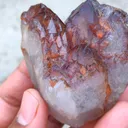 Red Hematite phantom quartz 🌇 Natural minerals specimen - image 4