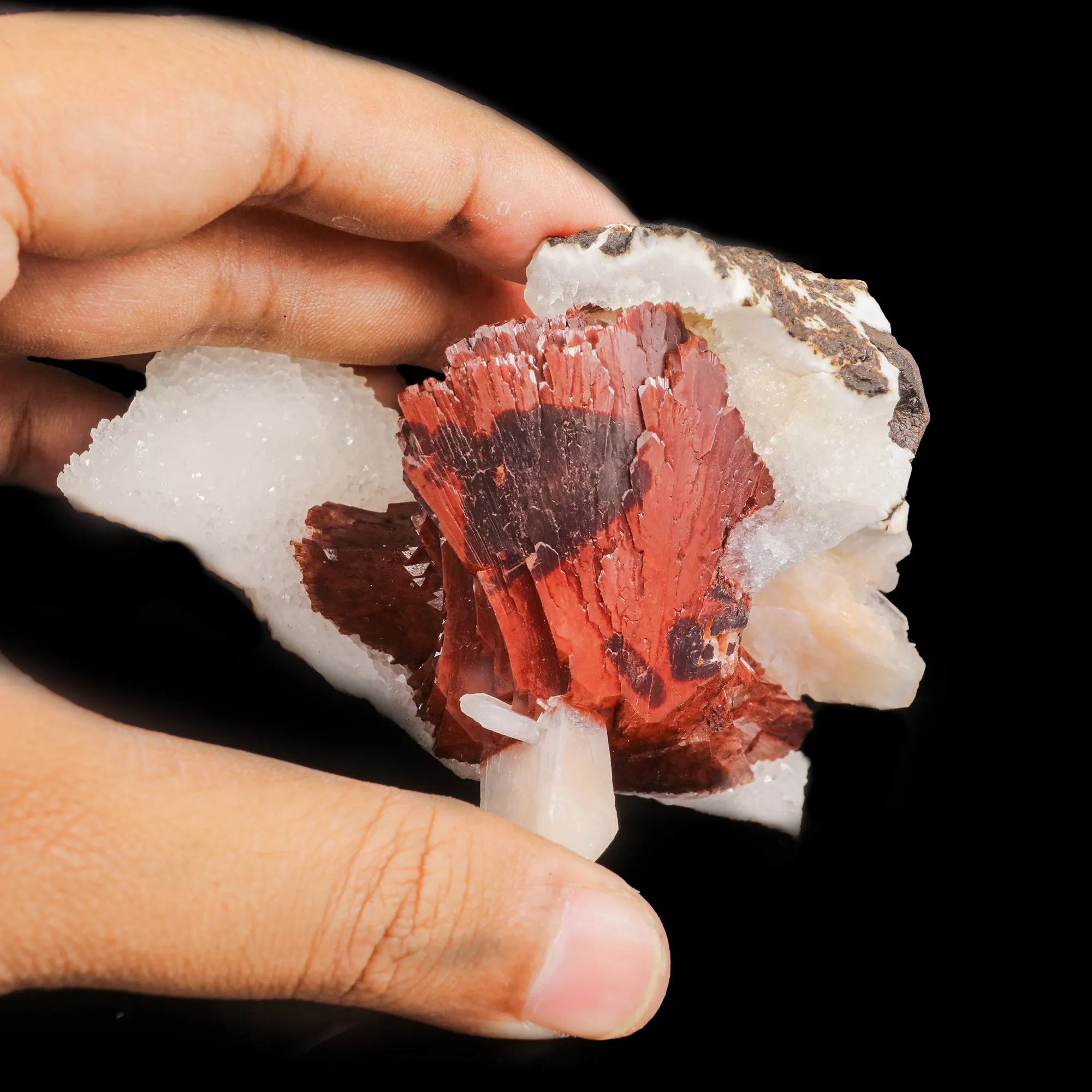 Red Heulandite Natural Mineral Specimen - image 3
