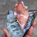 Red Heulandite on Chalcedony - image 4