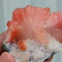 Red Heulandite on prehnte Specimen. - image 2