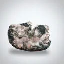 Red Mesolite on calcite - image 2