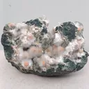 Red Mesolite on calcite - image 6