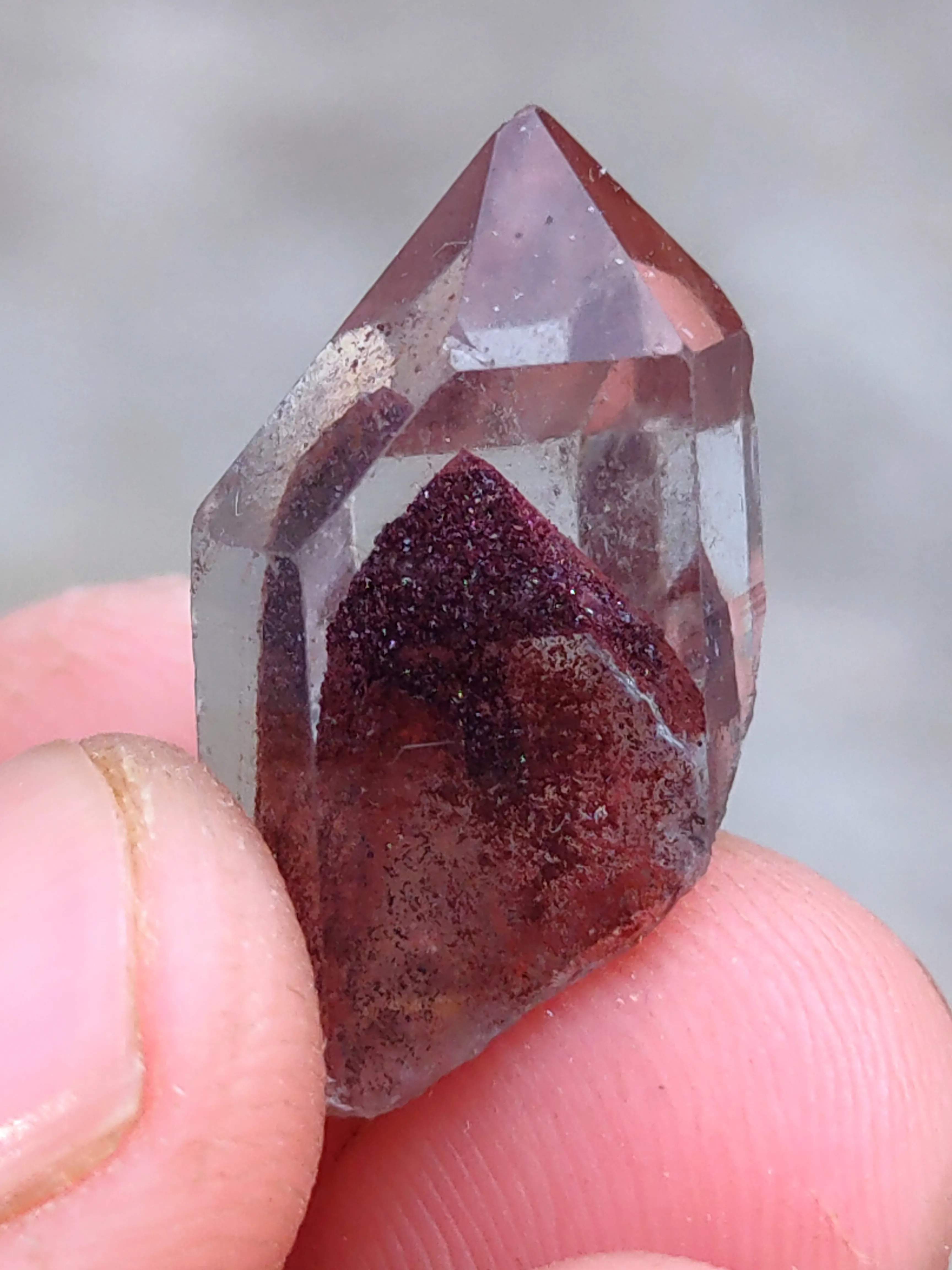 Red phantom Crystal  Natural minerals specimen - image 4