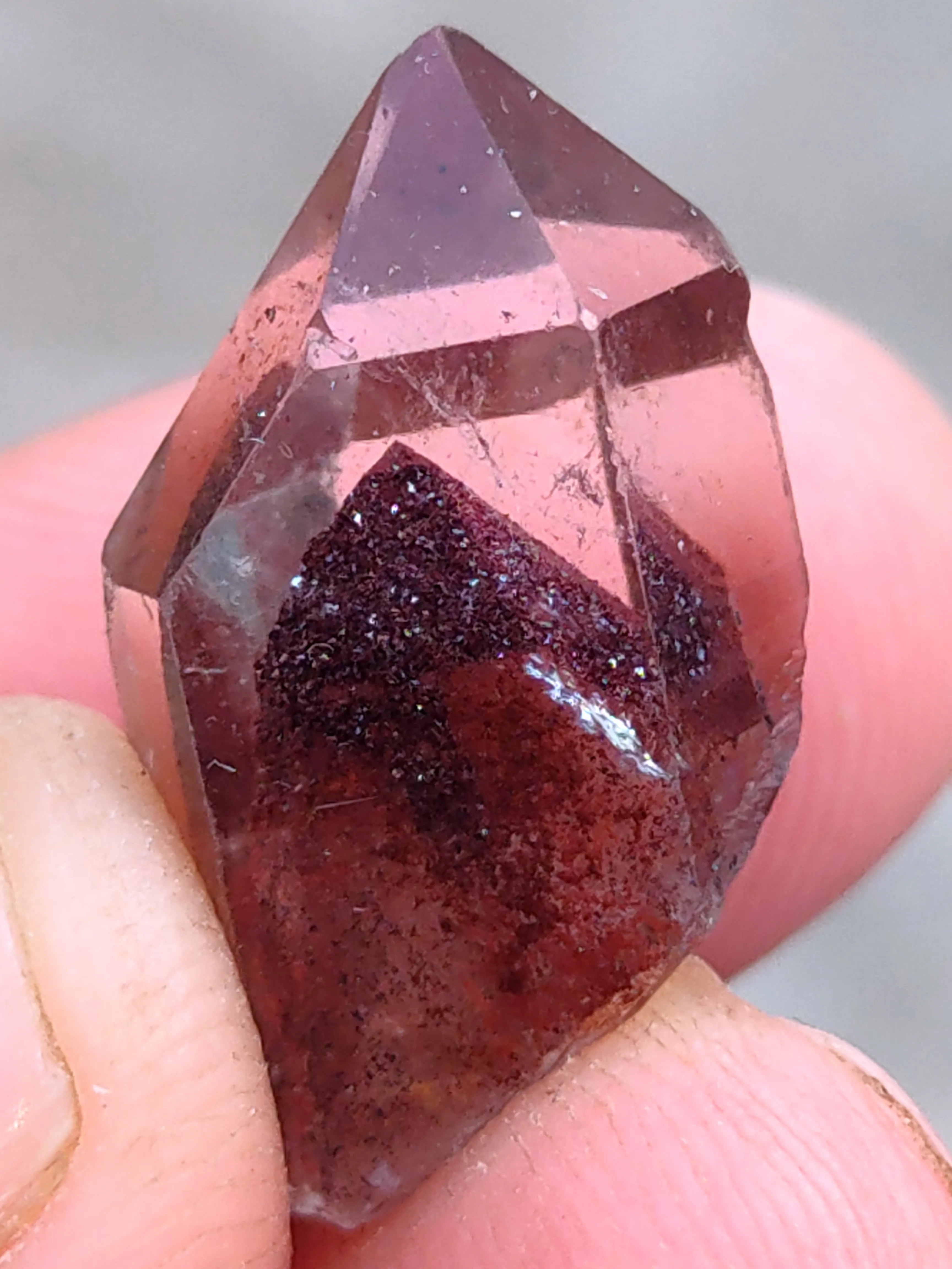 Red phantom Crystal  Natural minerals specimen - image 5