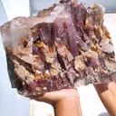 Red Phantom Quartz Sunset Phantom Quartz with Red Hematite - image 7